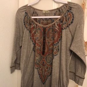 India inspired print top